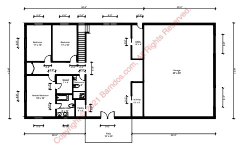 Barndominium-Floor-Plan-4258