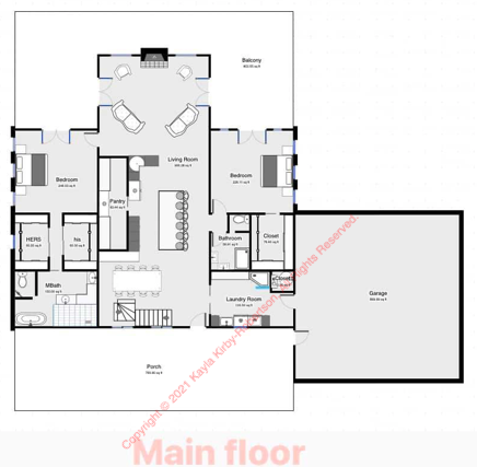 Barndominium Floor Plan 4276 - Barndos.com