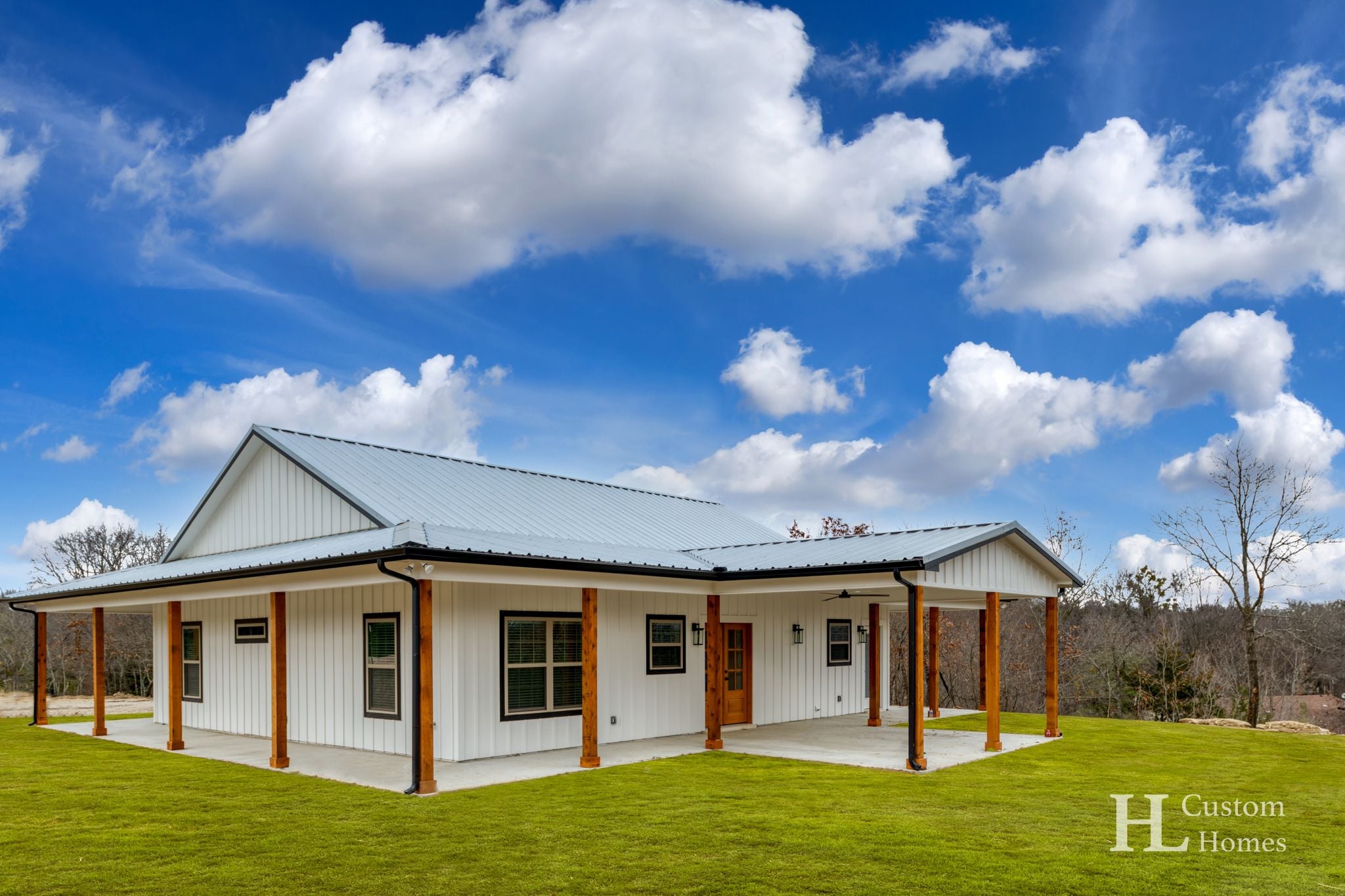 Eagle Mountain Lake, Texas Barndominium with Bright Red Barn