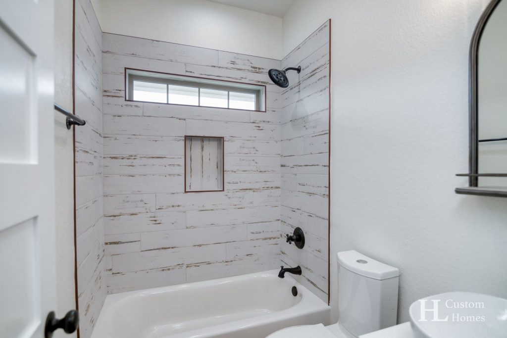 Eagle Mountain Lake, Texas HL Custom Homes Barndominium - Guest Bathroom 2
