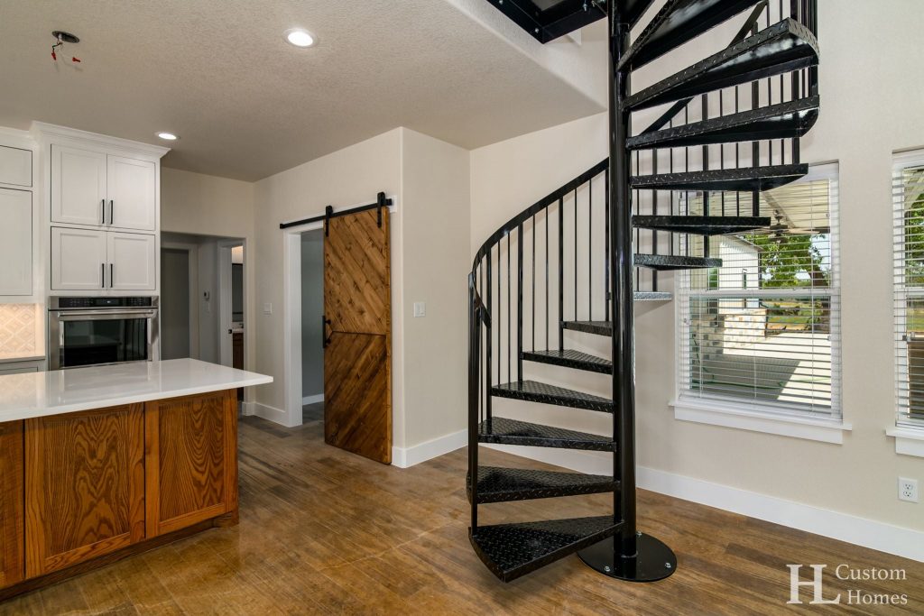 Poolville, TX Barndominium by HL Custom Homes - Stairs