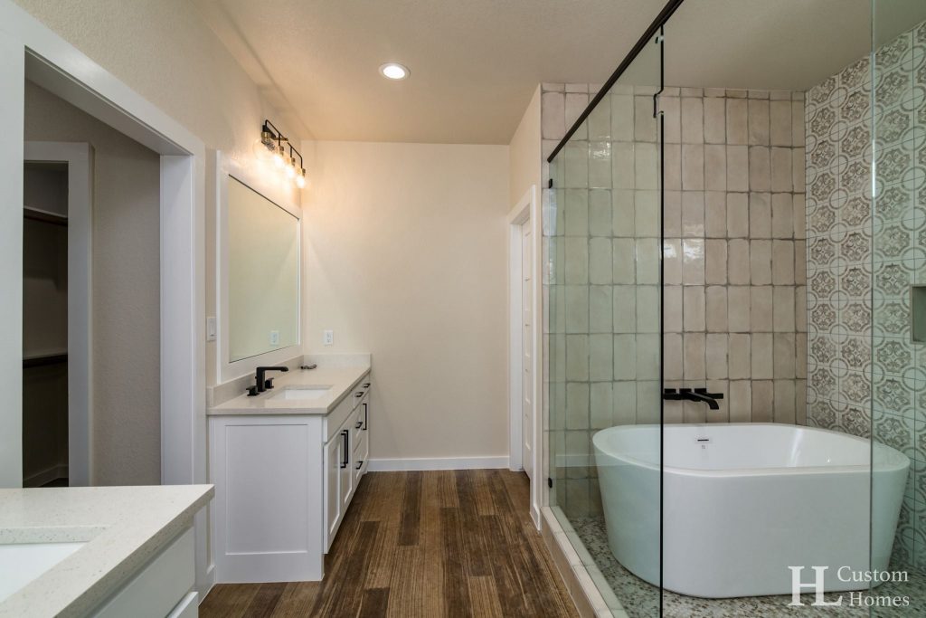 Poolville, TX Barndominium by HL Custom Homes - Master Bath 2