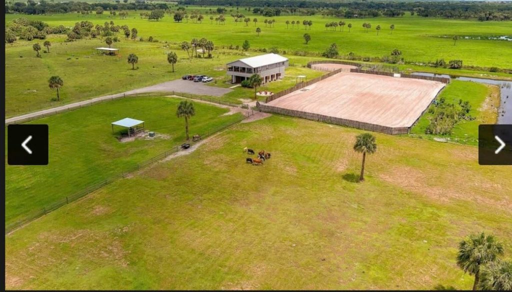 Okeechobee Florida Barndominium Exterior Aerial View