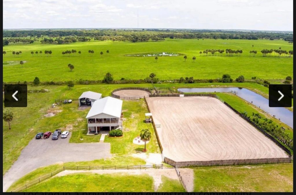 Okeechobee Florida Barndominium Exterior Aerial View 2