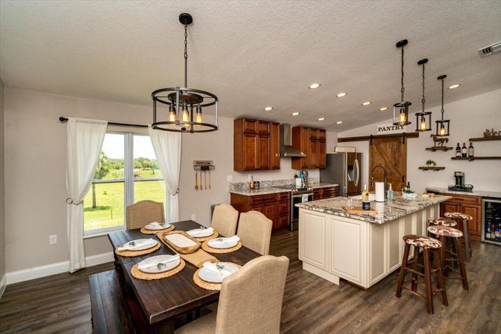 Okeechobee Florida Barndominium Dining Area