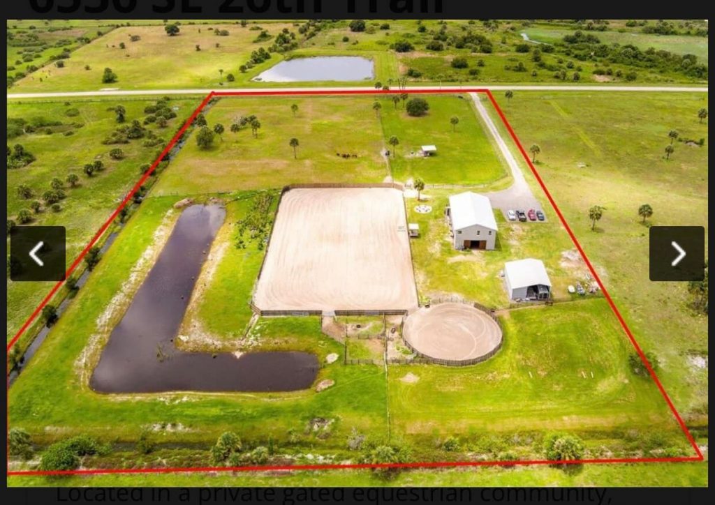 Okeechobee Florida Barndominium Exterior Aerial View 3