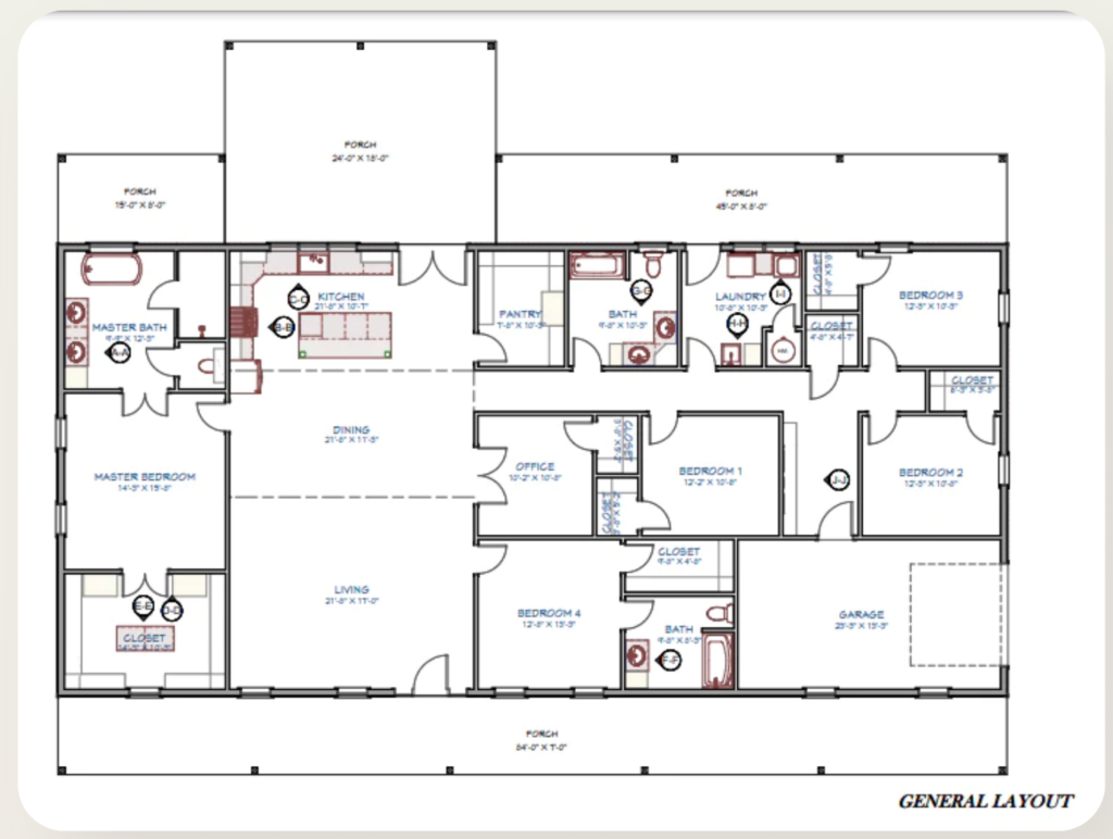 5 bedroom barndominium floor plans