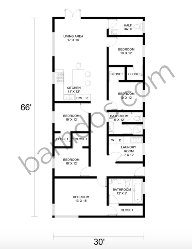 10+ 5 Bedroom Barndominium Floor Plans You'll Love