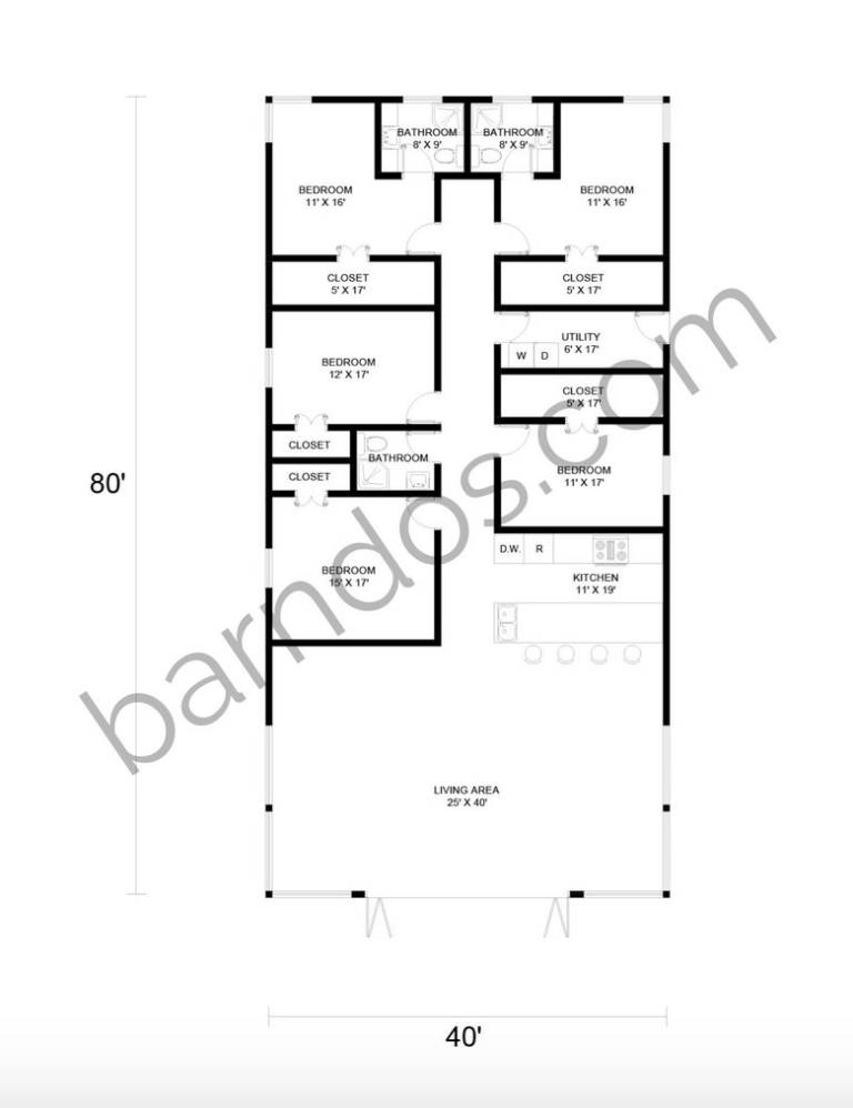 10+ 5 Bedroom Barndominium Floor Plans You'll Love