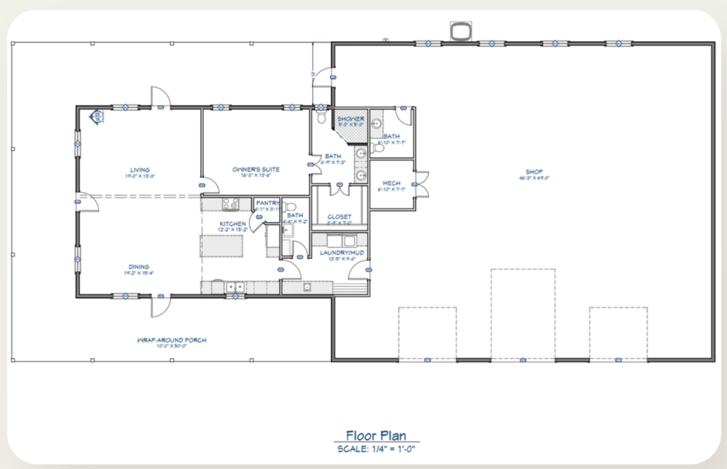 Barndominium Floor Plans With a Garage