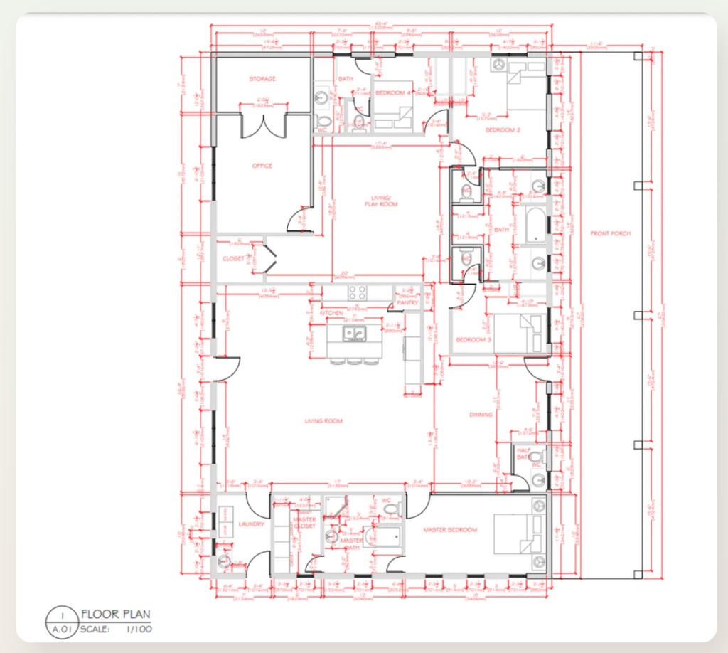Single-Story Barndominium Floor Plans