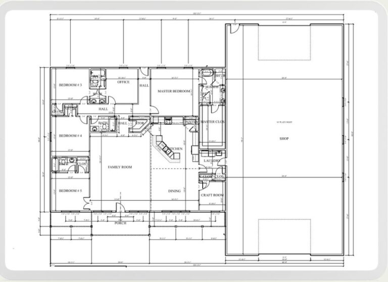 25+ Impressive Barndominium Floor Plans That Have Shops: The Perfect ...