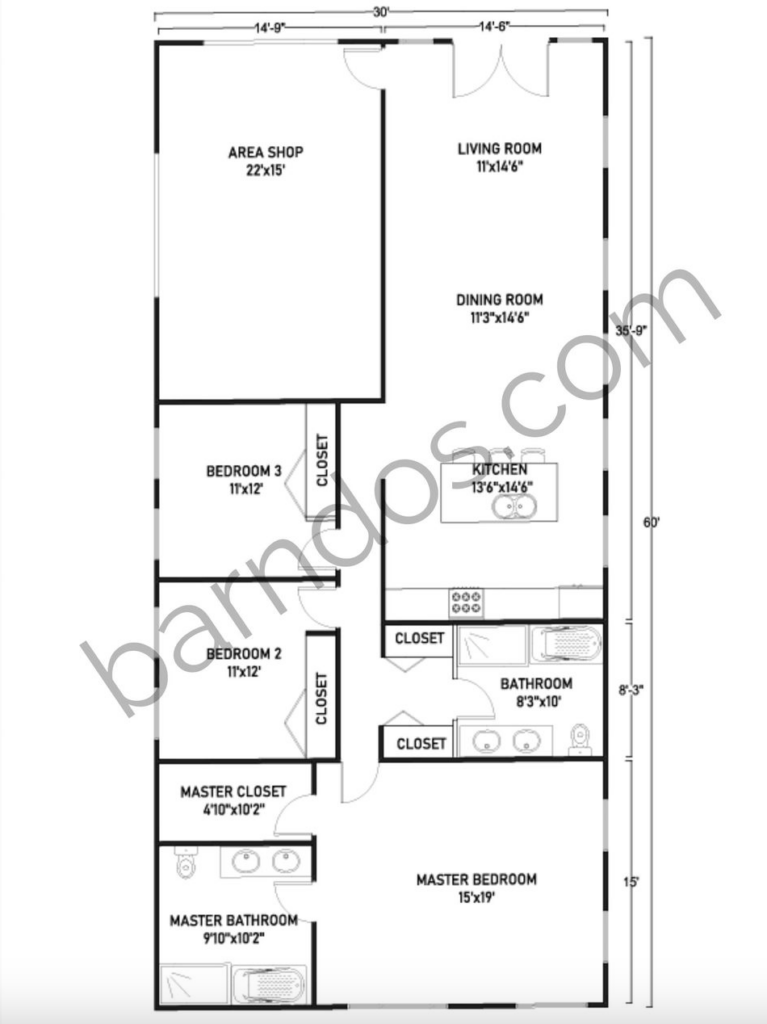 Barndominium Floor Plans That Have Shops