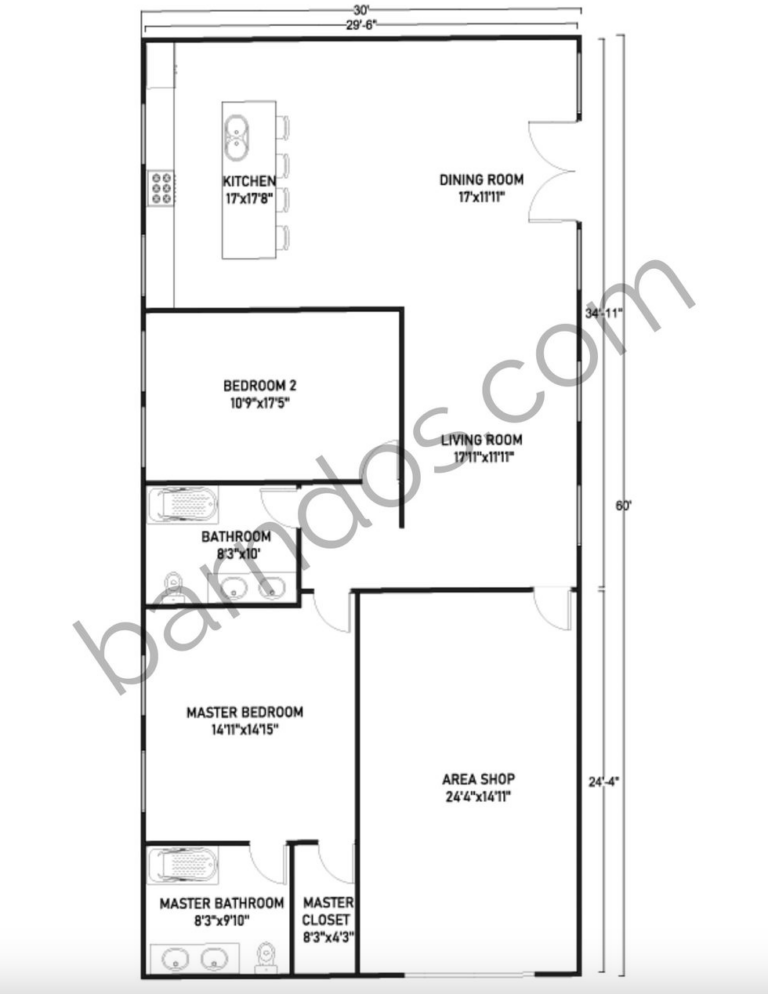 21 Impressive Barndominium Floor Plans That Have Shops: The Perfect ...