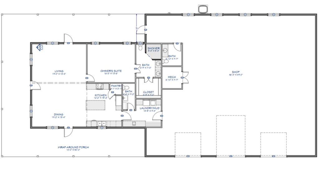 Barndominium Floor Plans That Have Shops