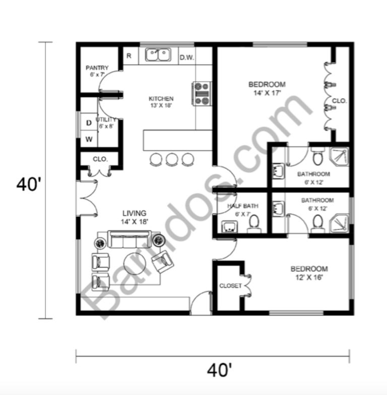 12 Superfunctional 40x40 Barndominium Floor Plans