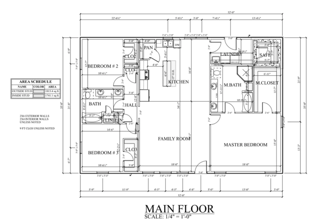 3 bedroom barndominium floor plans