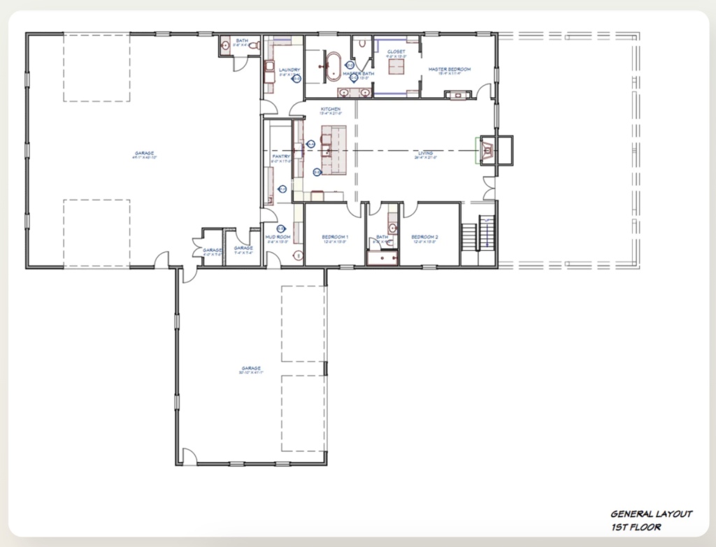 3 bedroom barndominium floor plans