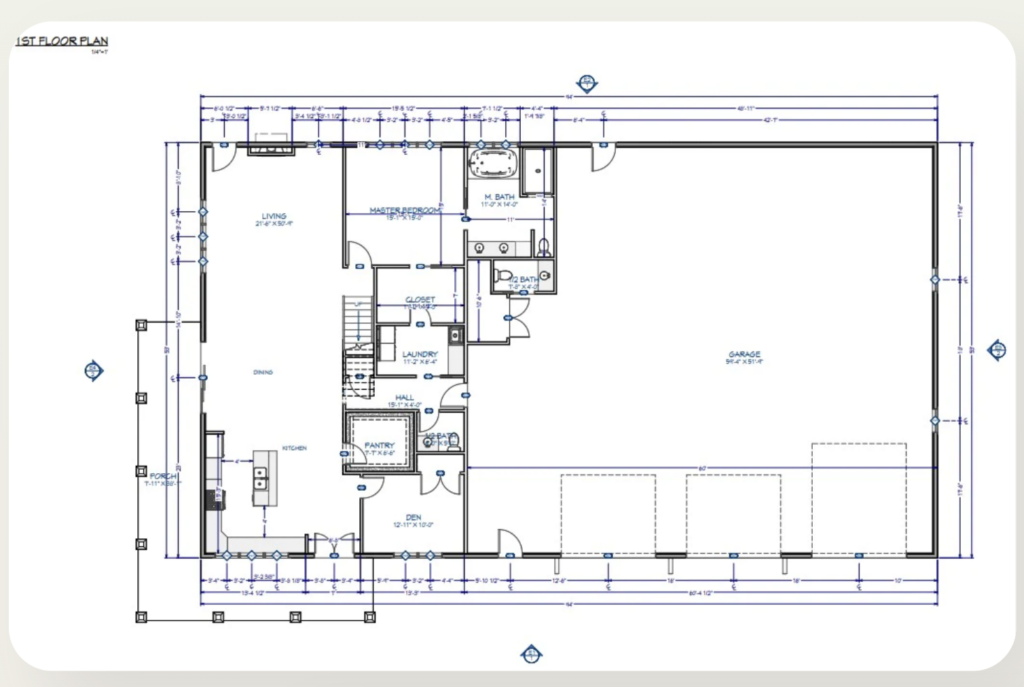 3 bedroom barndominium floor plans